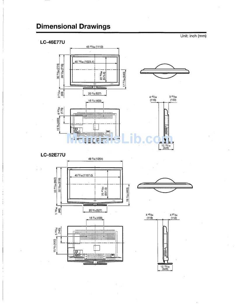 Sharp LC46E77U - LC - 46" LCD TV User manual