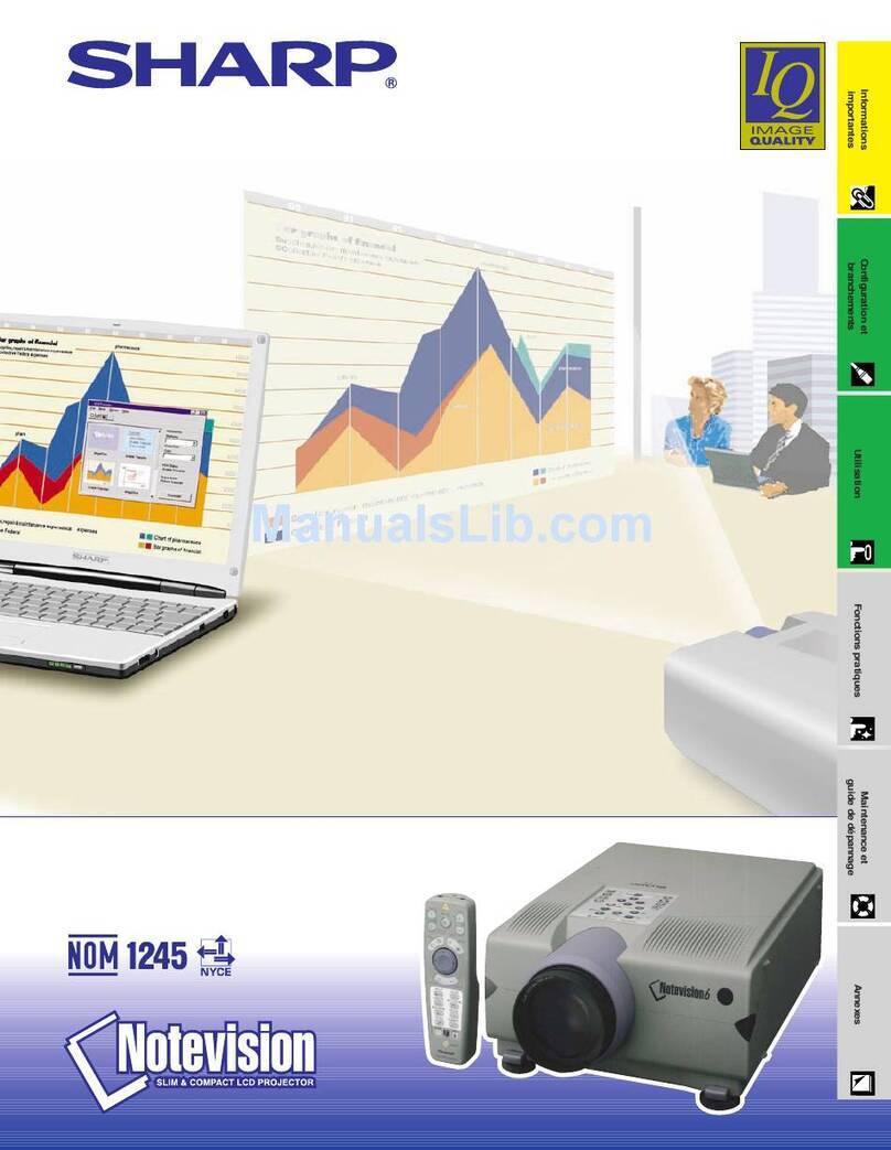 Sharp Notevision XG-NV6XU Assembly instructions