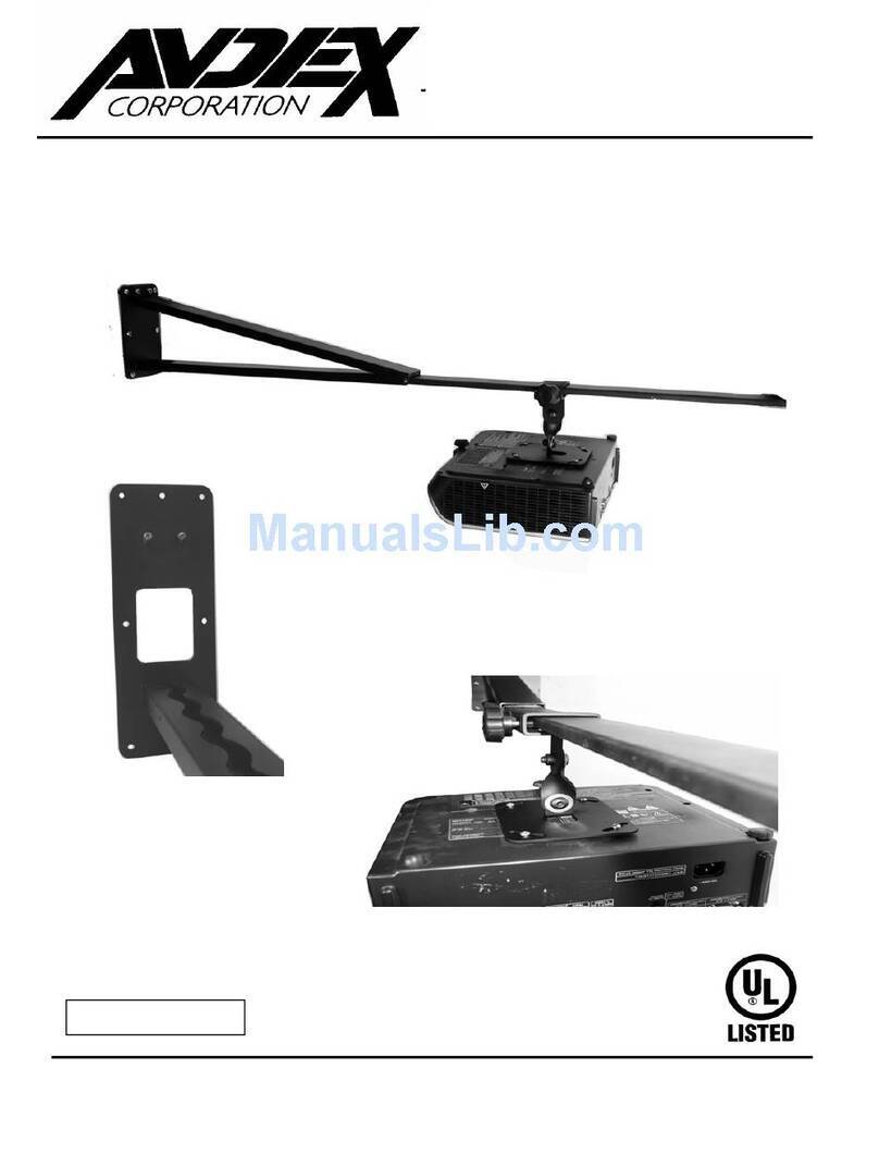 Avdex Notevision PG-D2870W installation instructions