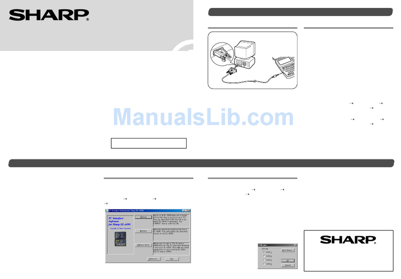 Sharp EL-6890 owner's manual