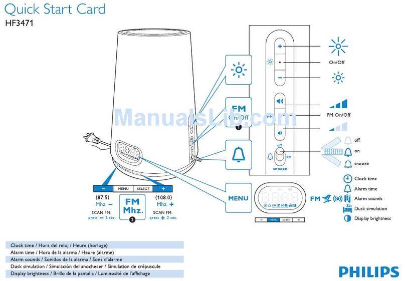Philips HF3471/60 quick start guide