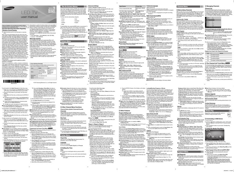 Samsung UN40EH6000 User manual