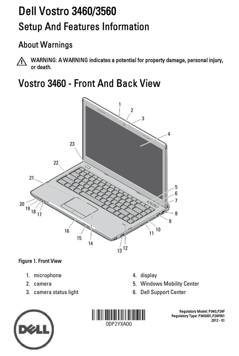 Dell Vostro 3460 Owner's manual