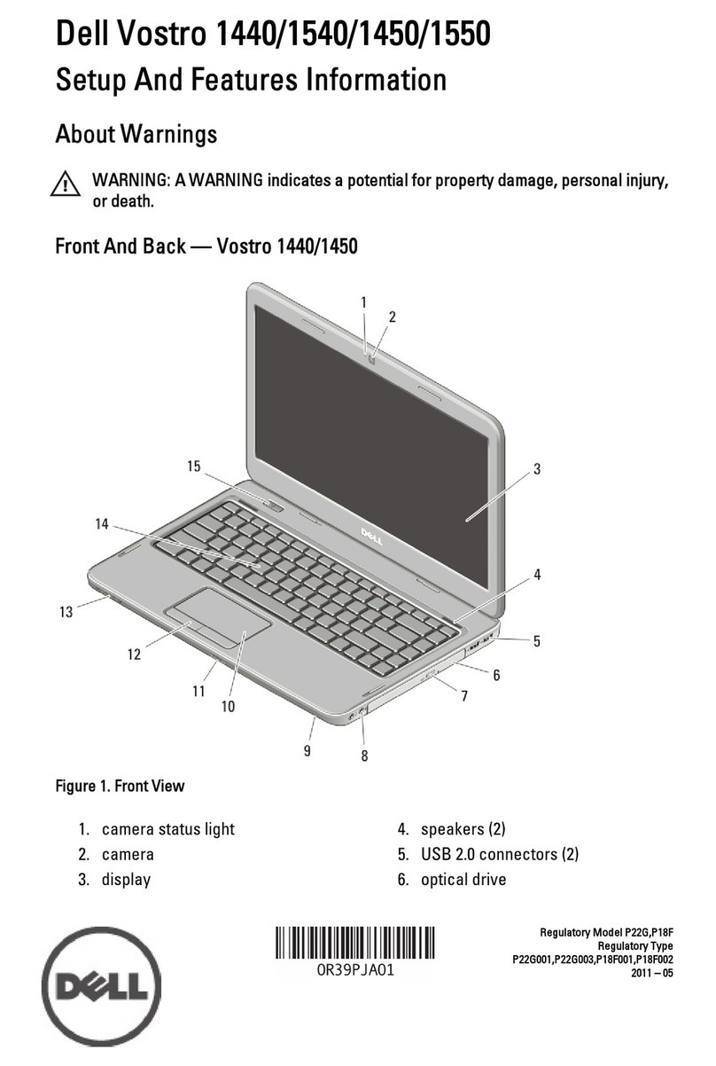 Dell Vostro 1440 Owner's manual