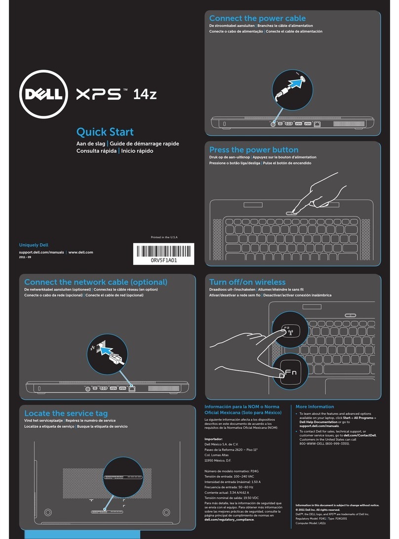 Dell XPS 14z User manual Dell XPS 14z User manual