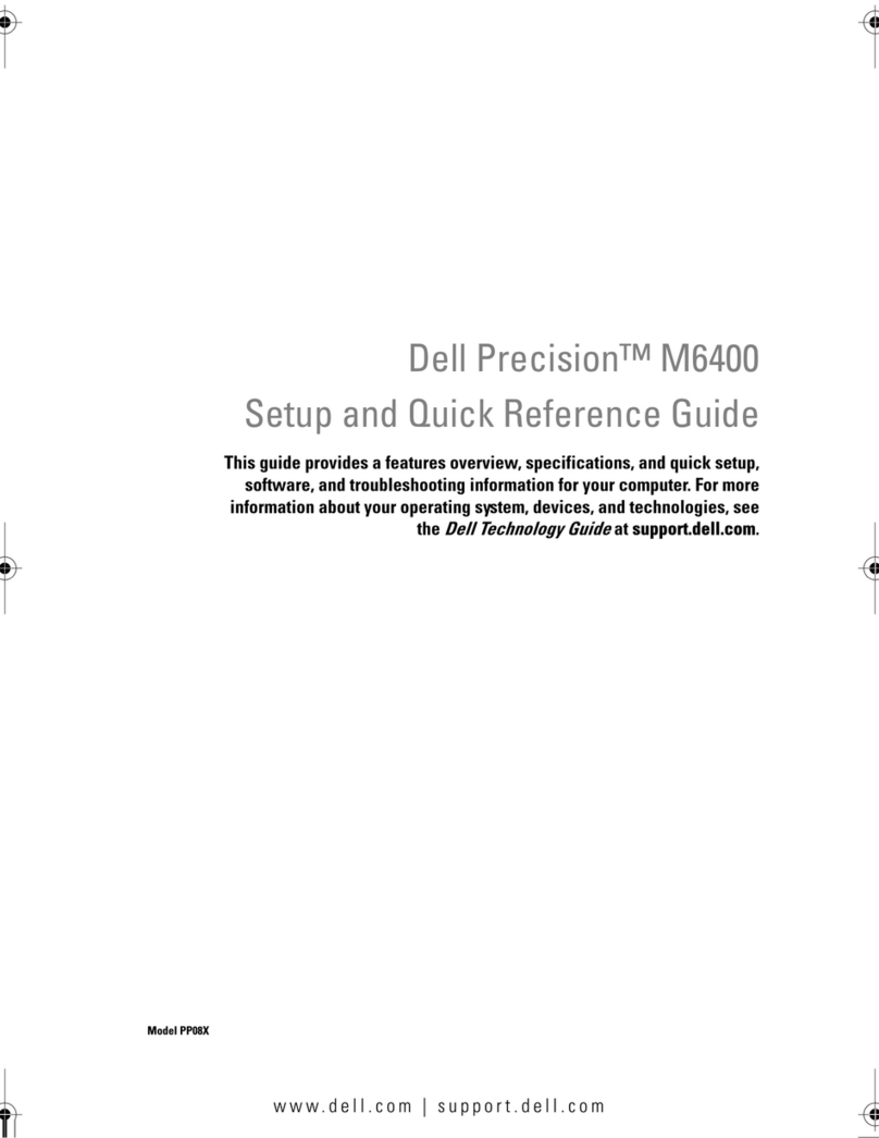 Dell Precision Workstation M6400 User manual