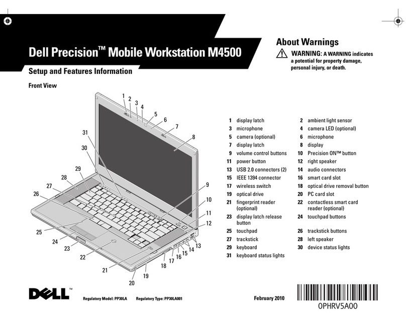 Dell Precision M4500 Owner's manual