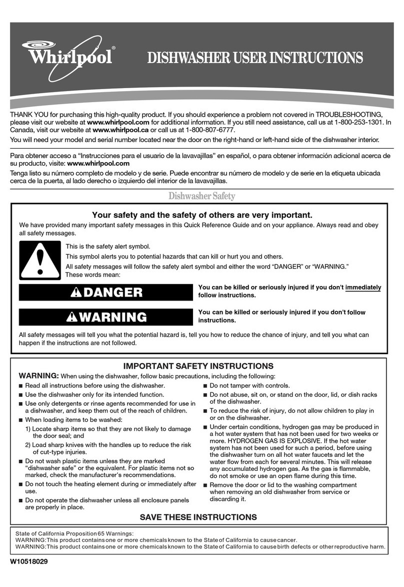 Whirlpool WDF518SAAB User manual