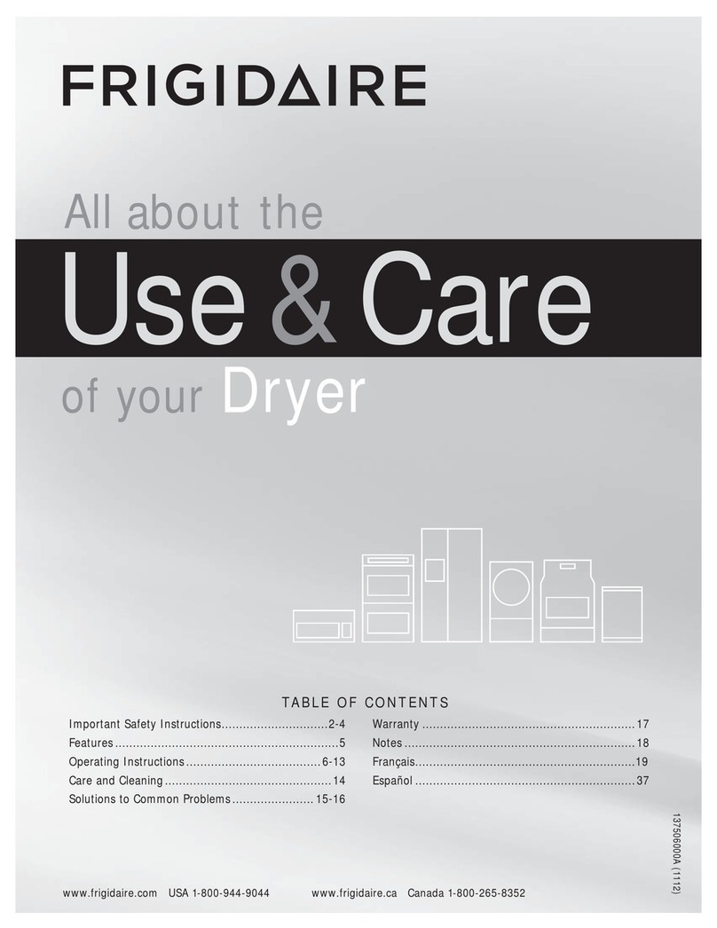Frigidaire FASG7021NW User manual