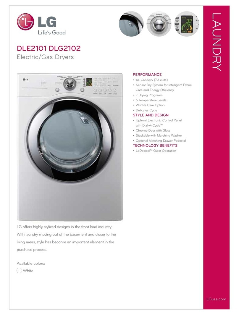 LG DLE2101W User manual LG DLE2101W User manual