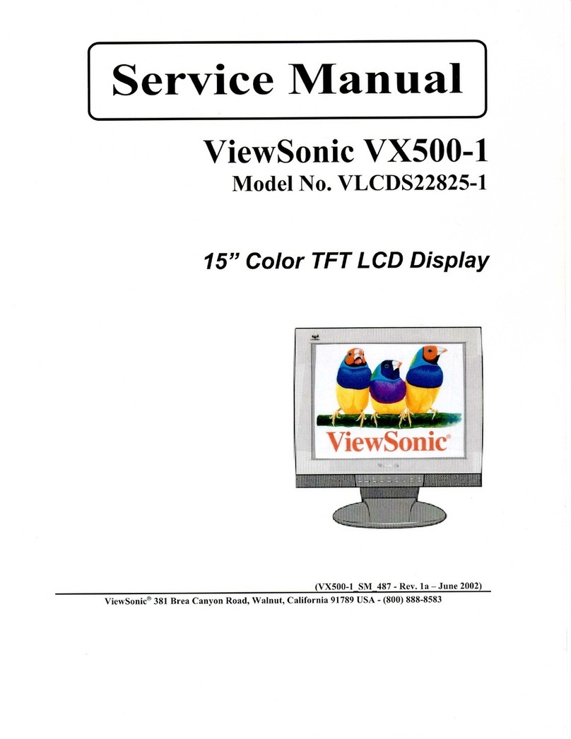 ViewSonic VX500 - 15" LCD Monitor User manual