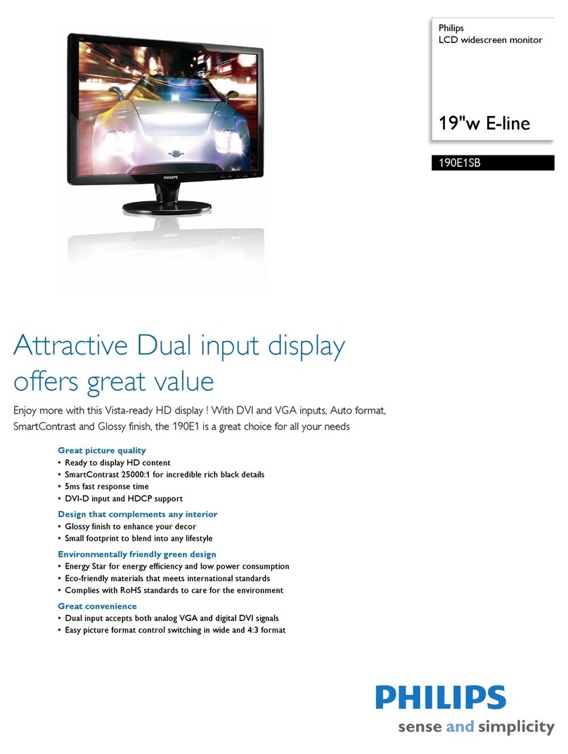 Philips 190E1SB Specifications