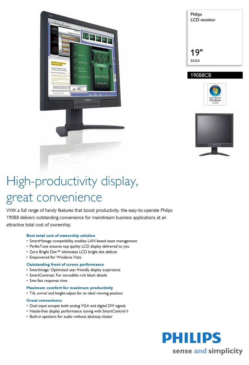Philips 190B8CB User manual Philips 190B8CB User manual