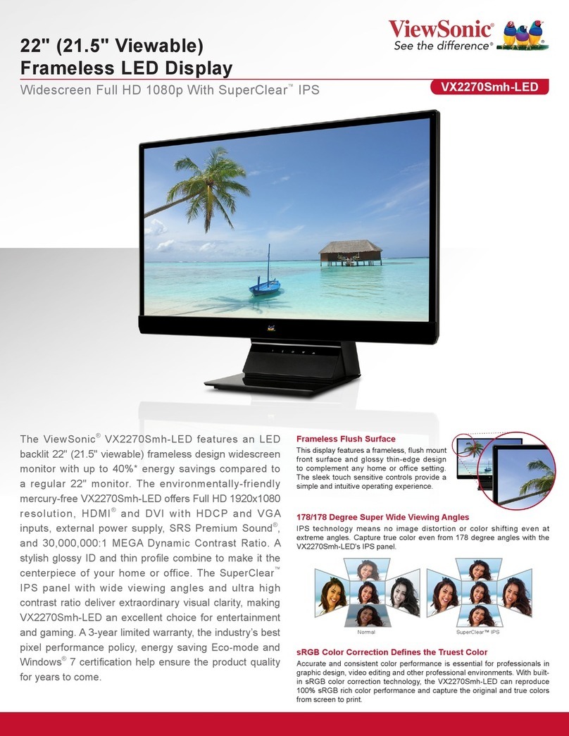 ViewSonic VX2270Smh-LED User manual