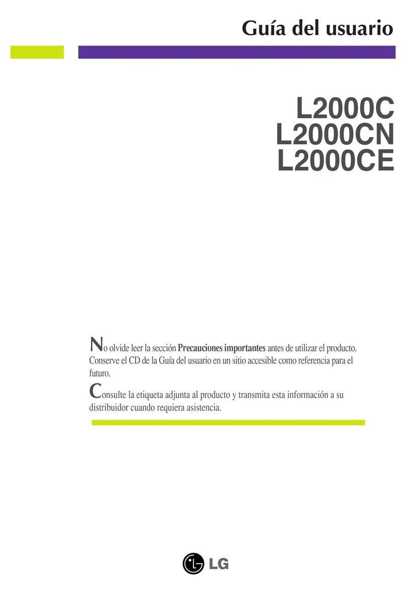 LG L2000C -  - 20.1" LCD Monitor Quick start guide