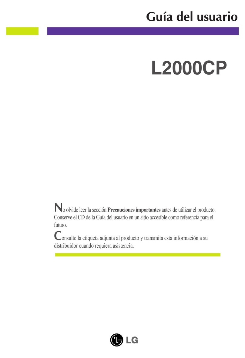 LG L2000CP-BF -  - 20" LCD Monitor Quick start guide