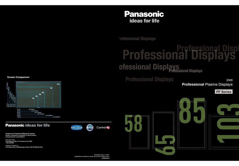 Panasonic TH-103PF12UK User manual