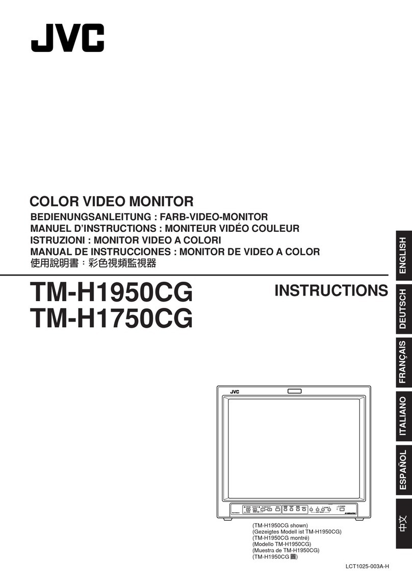 JVC TMH-1750CGU - 17IN MNTR W/ 750 TVL INPUT CARDS... User manual