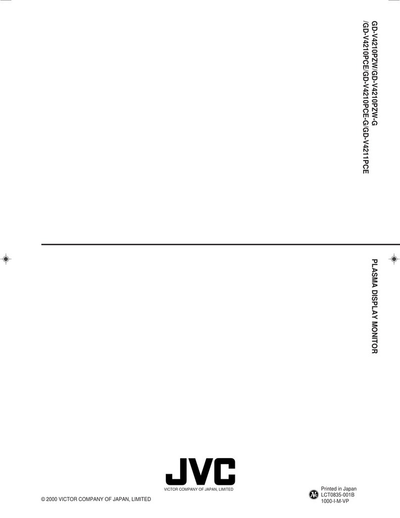 JVC GD-V4210PZW - High Contrast Plasma Display User manual