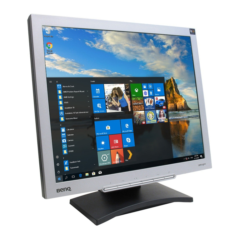 BenQ FP71G BLACK User manual