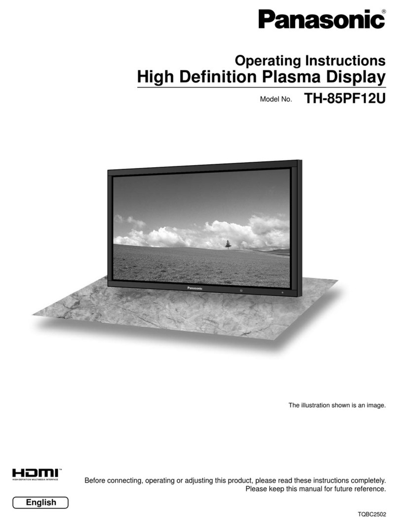 Panasonic TH-85PF12W User manual