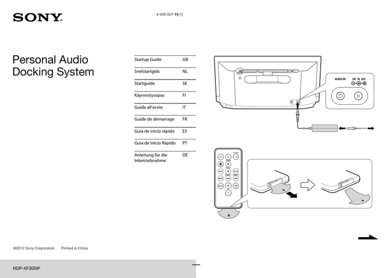 Sony RDP-XF300IP User guide