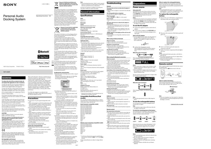 Sony RDP-X280IP User manual