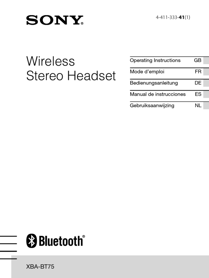 Sony XBA-BT75 User manual