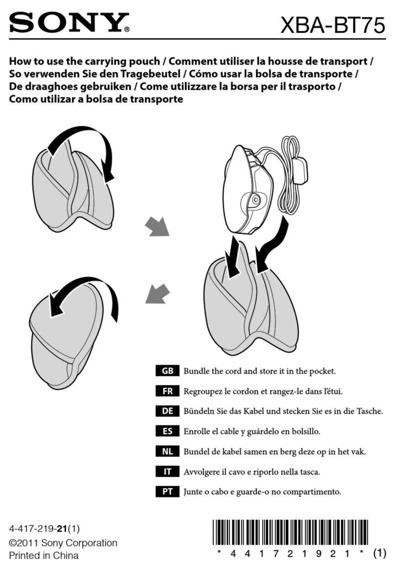 Sony XBA-BT75 How to use