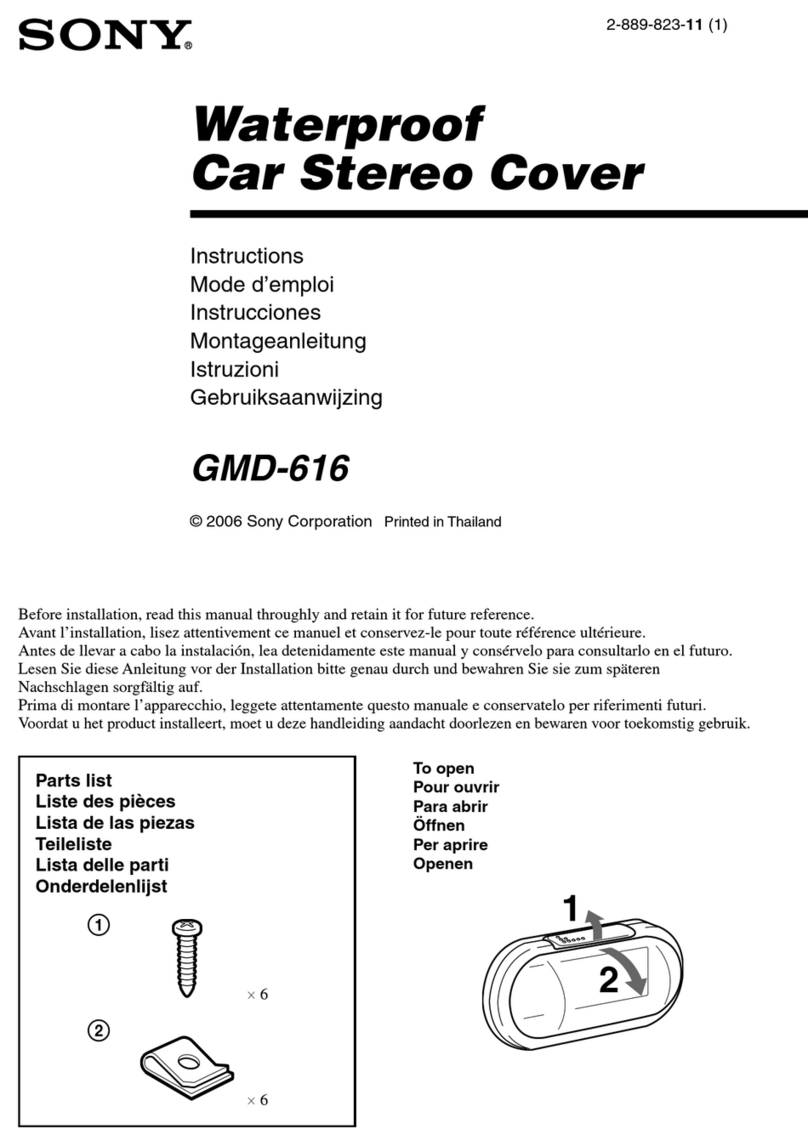 Sony GMD-616 instructions
