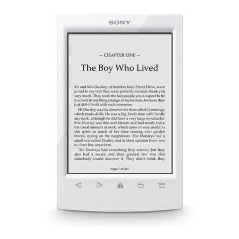 Sony Reader PRS-T2 User manual