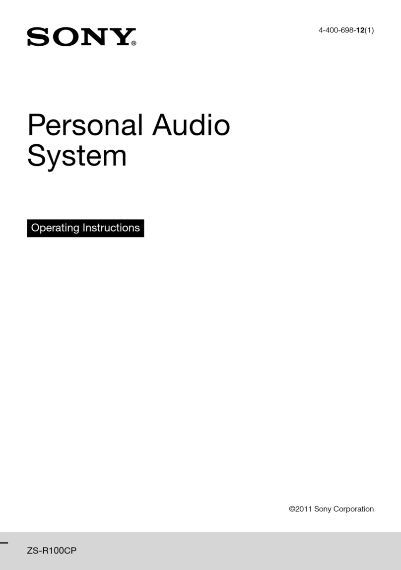 Sony ZS-R100CP User manual Sony ZS-R100CP User manual