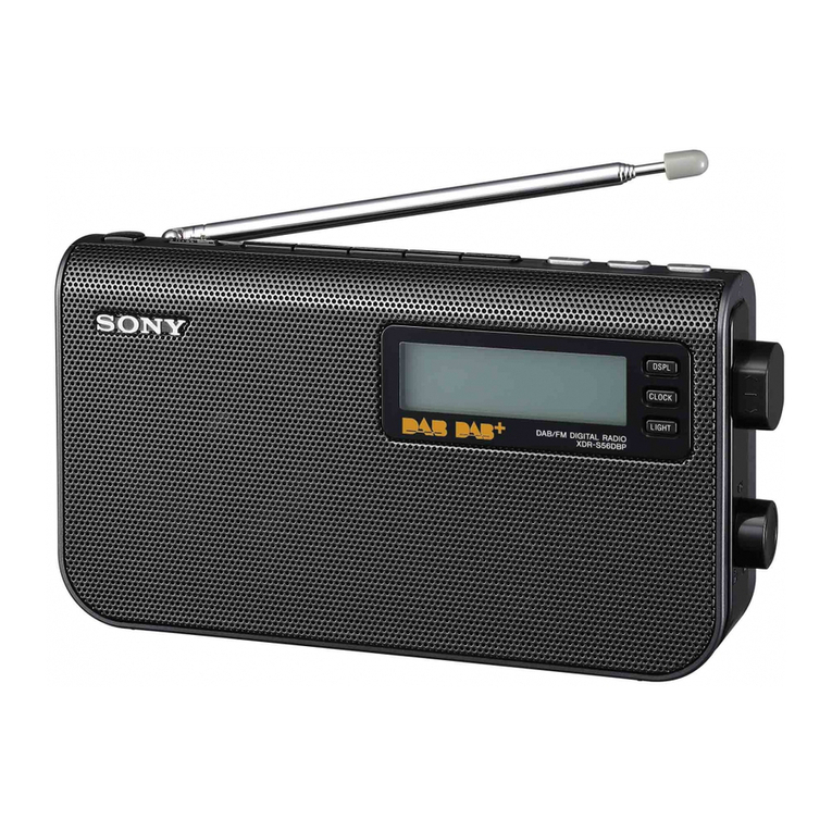 Sony XDR-S56DBP User manual
