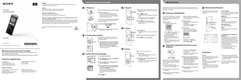 Sony ICD-UX502 User manual