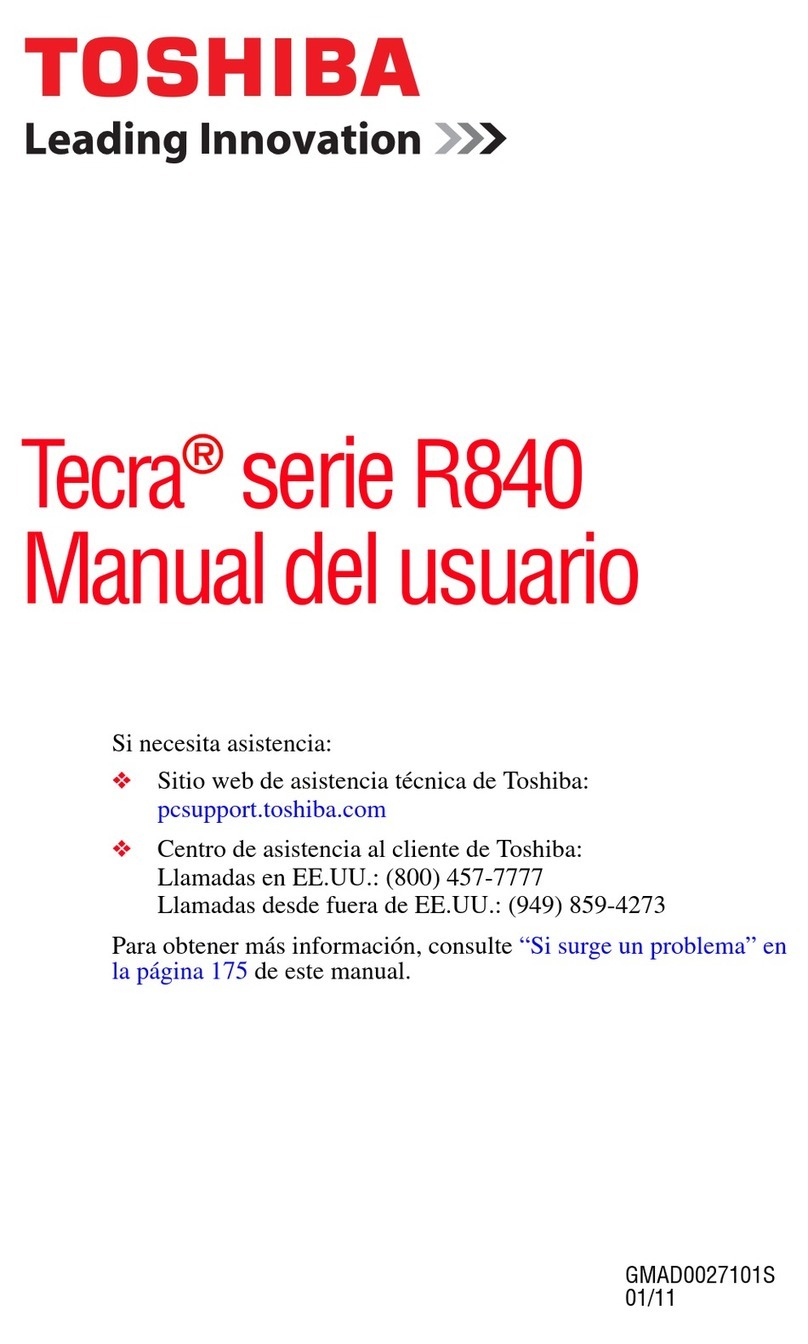 Toshiba R840-SP3254M User guide
