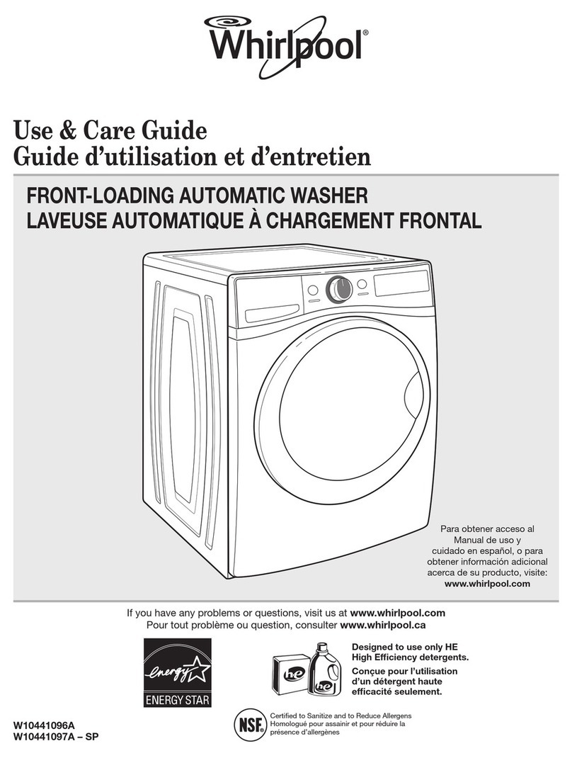 Whirlpool WFW96HEAW Use & care guide
