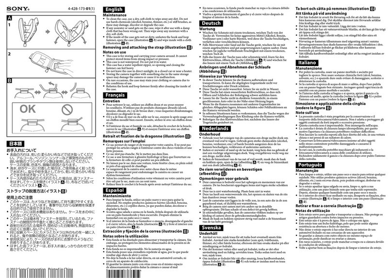 Sony LCM-GWA instructions