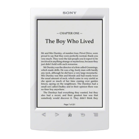 Sony Reader PRS-T2 User manual