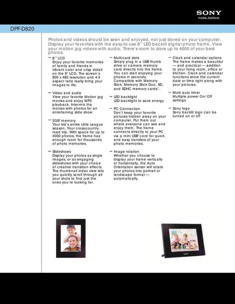 Sony DPF-D820 User manual