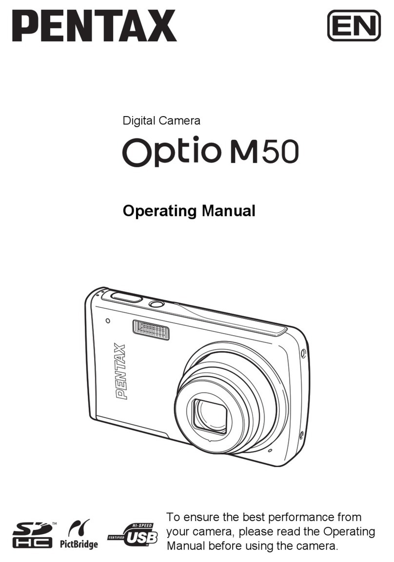 Pentax 17116 - Optio M50 8MP Digital Camera User manual