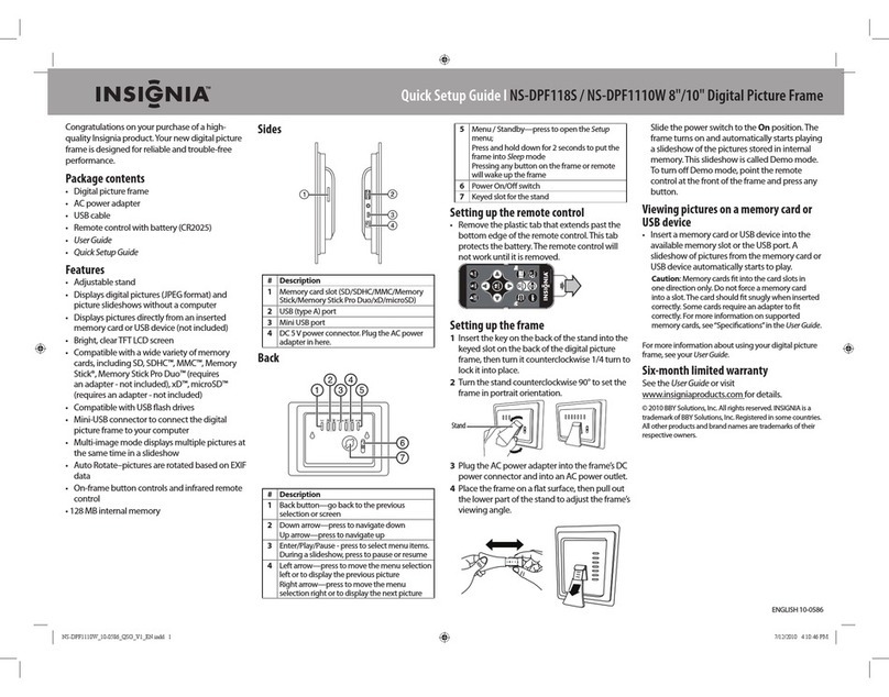 Insignia NS-DPF1110W User manual