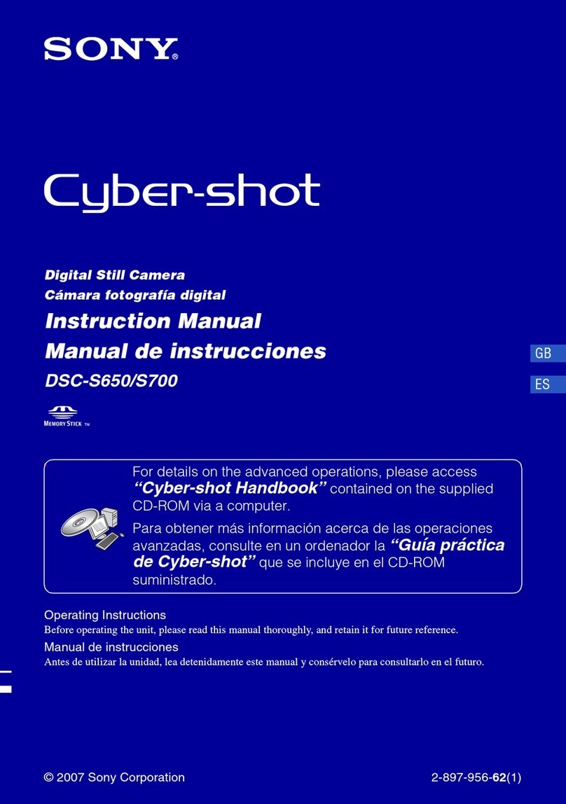 Sony DSC S650 - Cyber-shot Digital Camera User manual