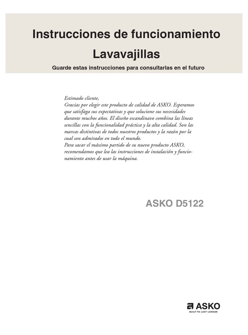 Asko D5122 User manual