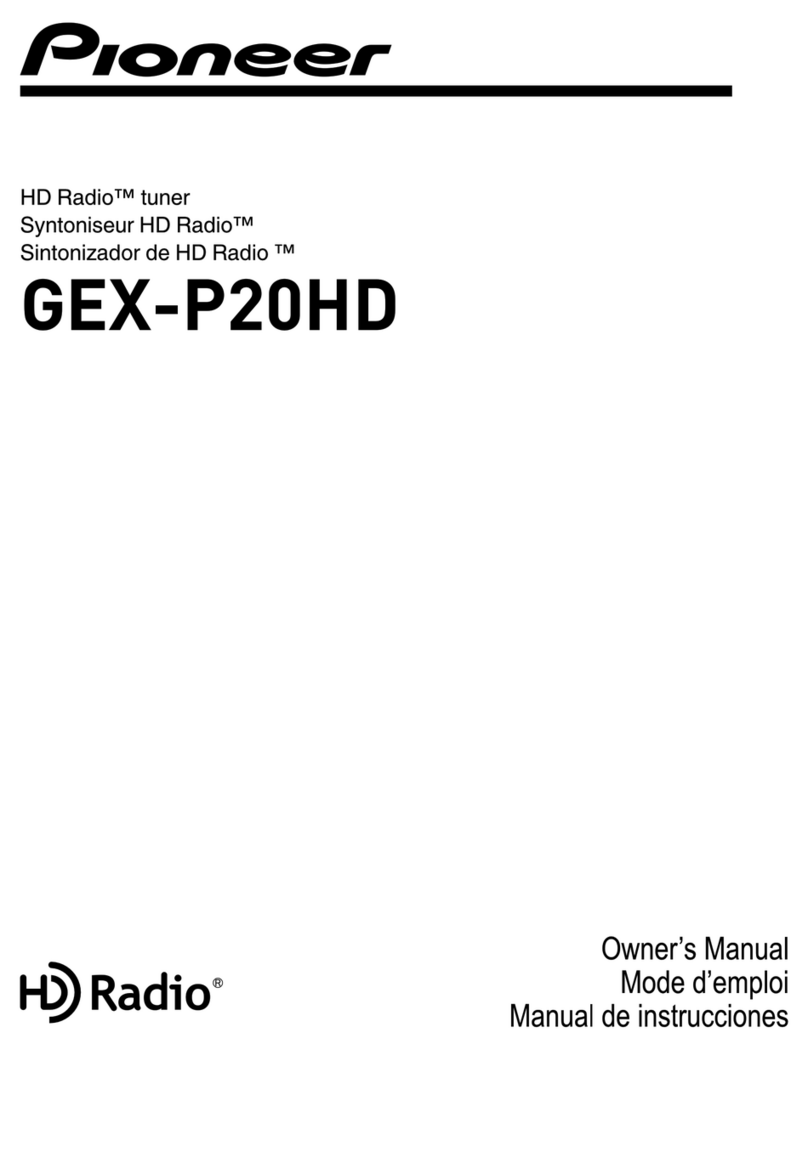 Pioneer GEX-P20HD - HD TUNER FOR READY HEADUNITS owner's manual