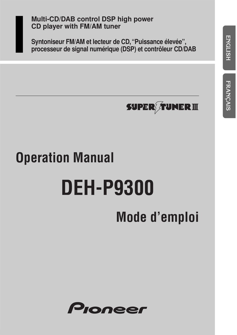 Pioneer DEH-P9300 User manual