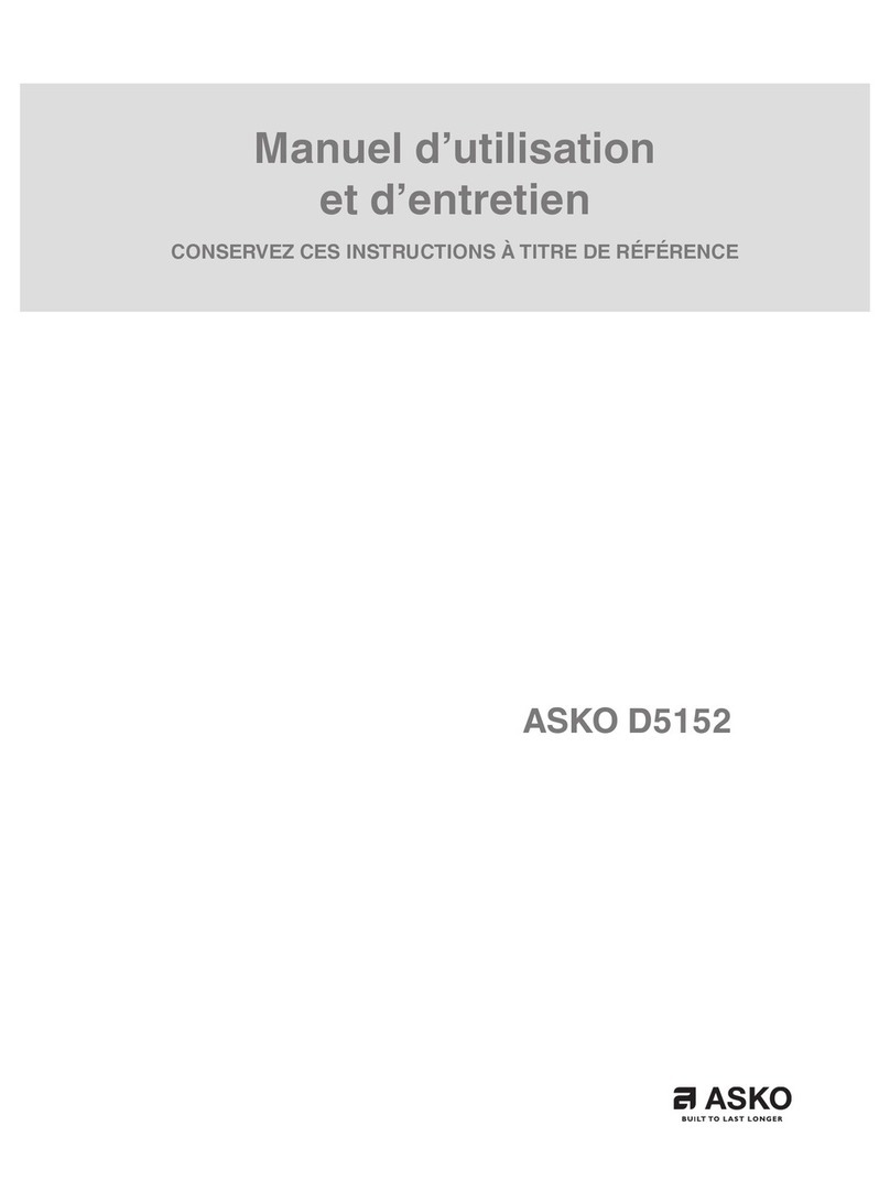 Asko D5152 Configuration guide