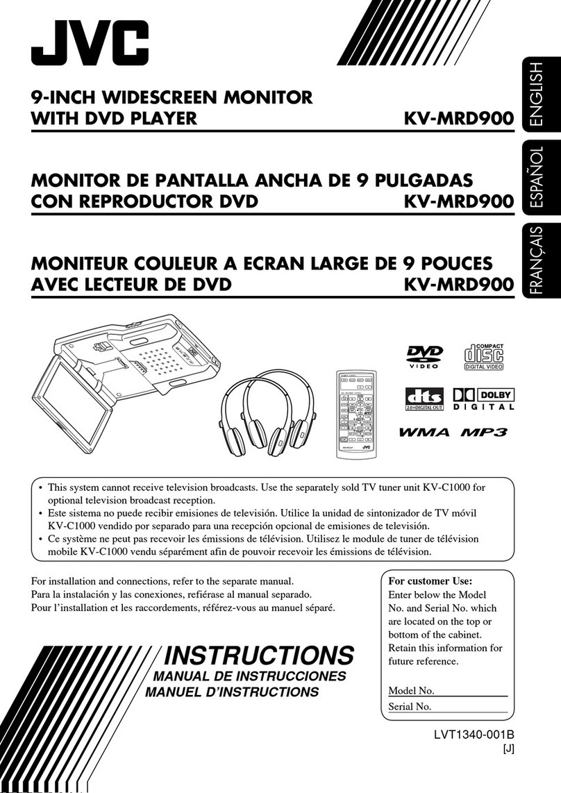 JVC MRD900 - KV - DVD Player instructions