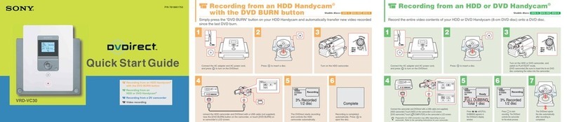 Sony VRD-VC30 User manual