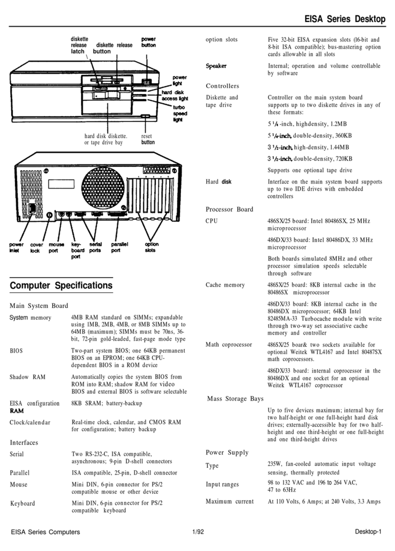 Epson EISA Desktop Installation and operation manual