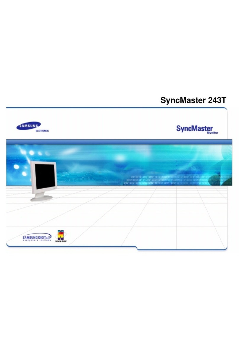 Samsung 243T - SyncMaster - 24" LCD Monitor User manual
